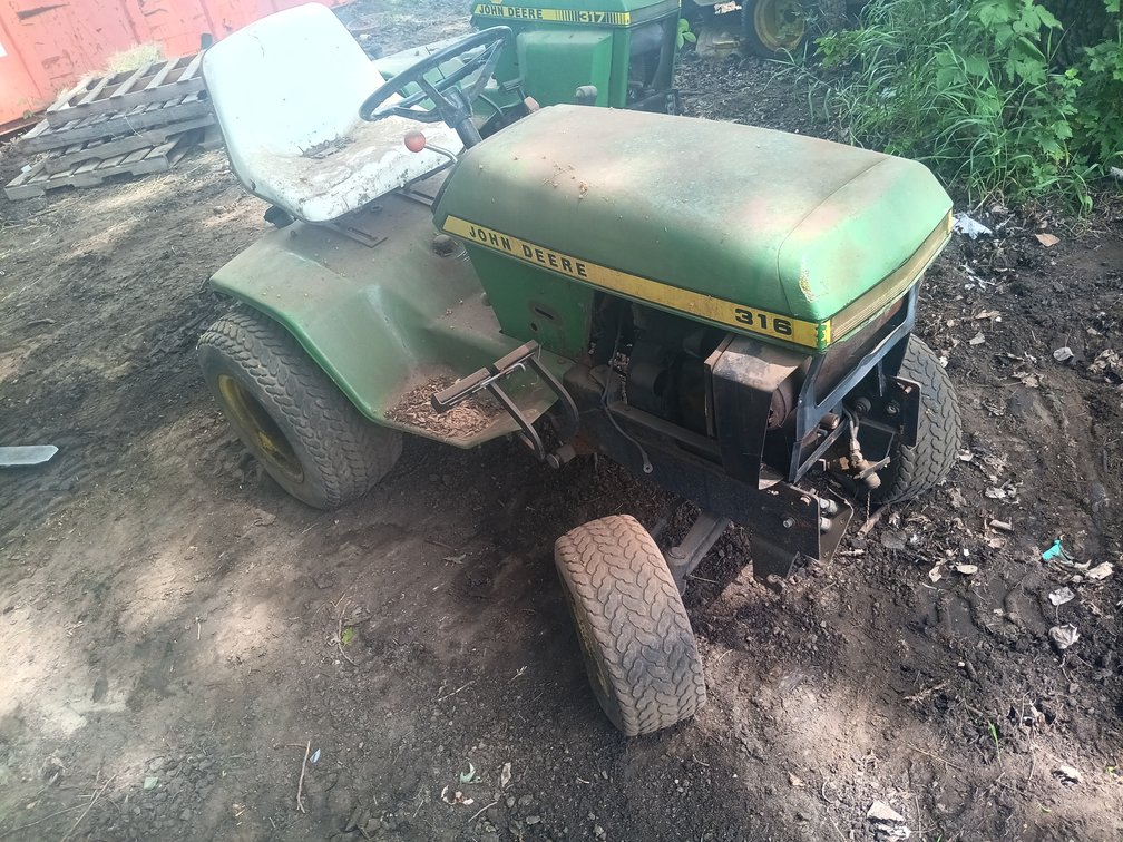John Deere 316 with Kohler K341