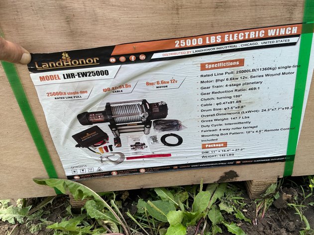 Image for 25000 lbs LandHonor Electric Winch