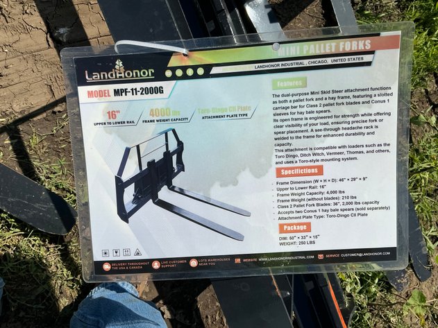 Image for LandHonor Mini Pallet Forks