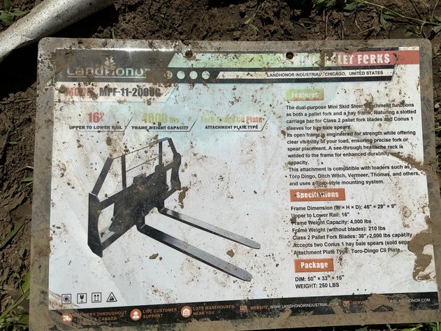 Image for LandHonor Mini Pallet Forks