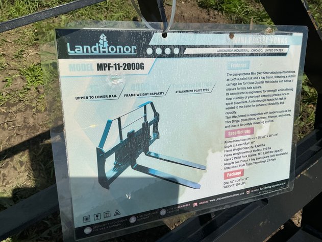 Image for LandHonor Mini Pallet Forks
