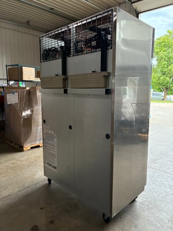 Image for Dual Zones Commercial Refrigerator and Freezer Combo with Adjustable Shelves in Stainless Steel
