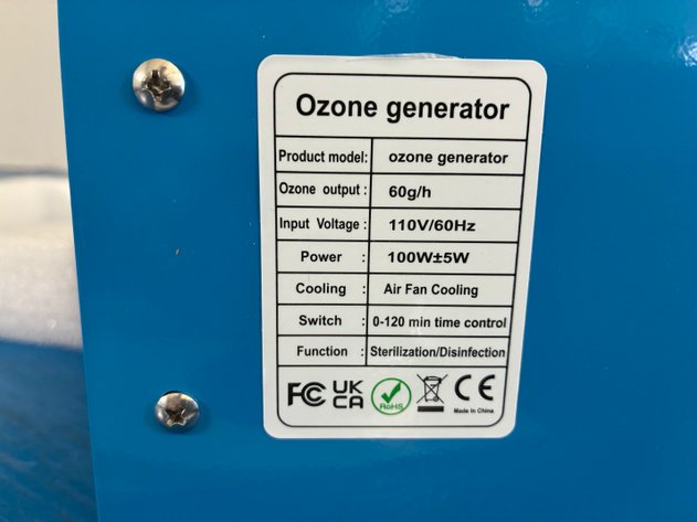 Image for 7,000 sq. ft. UV Ozone Generator in Blue, 45000 mg/h High Capacity Commercial/Industrial Ozone Generator Machine