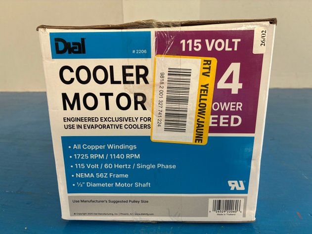 Image for Dial 2206 2-Speed 3/4 HP Evaporative Cooler Motor