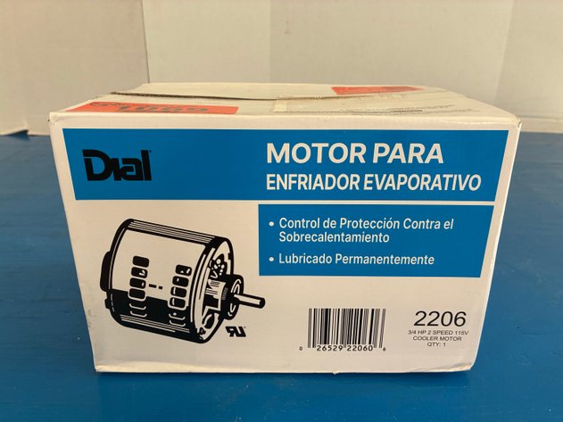 Image for Dial 2206 2-Speed 3/4 HP Evaporative Cooler Motor