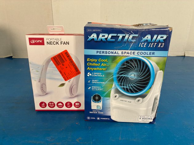 Image for Arctic Air Ice Jet X3 150 Sq Ft 3 Speed Portable Conditioner And Cooler and Neck Fan