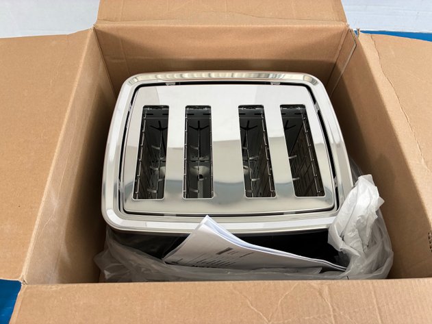 Image for GE 4-Slice 1500 watt Black Toaster with 7 Shade Settings