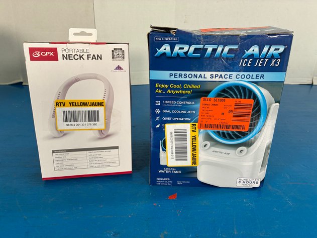 Image for Arctic Air Ice Jet X3 150 Sq Ft 3 Speed Portable Conditioner And Cooler and Neck Fan