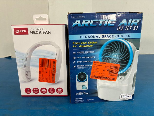 Image for Arctic Air Ice Jet X3 150 Sq Ft 3 Speed Portable Conditioner And Cooler and Neck Fan