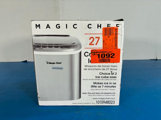 Image for Magic Chef Portable Countertop Bullet Ice Maker Stainless Steel 27lbs HMIM27ST