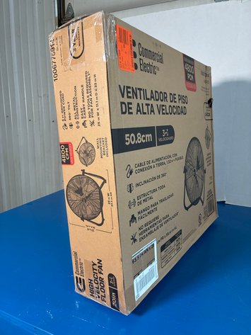 Image for Commercial Electric 20 In. 3-Speed High Velocity Floor Fan
