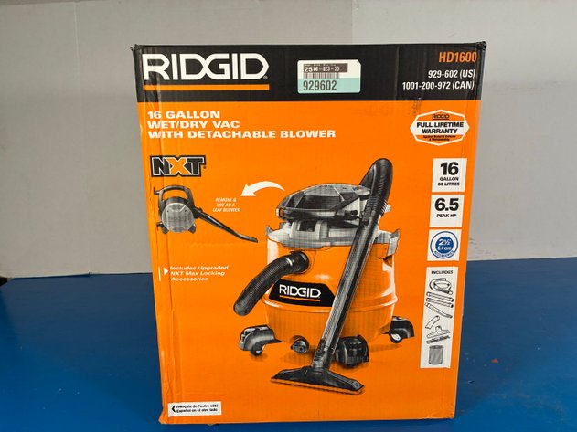 Image for Ridgid 16 Gallon Wet/Dry Vacuum With Blower