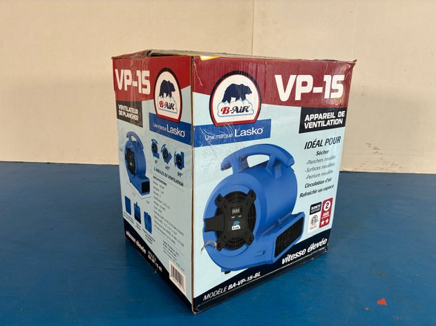 Image for B-Air VP-15 ⅛ HP Compact Residential Mover & Blower Fan: Blue