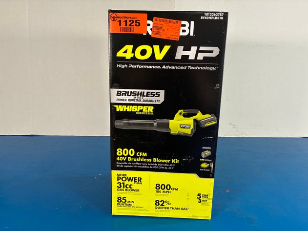 Image for RYOBI Tools 40V HP Brushless 800 CFM WHISPER SERIES Blower Kit