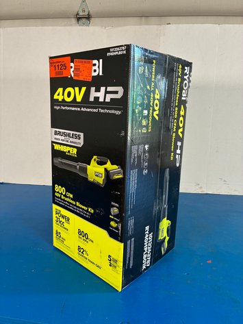 Image for RYOBI Tools 40V HP Brushless 800 CFM WHISPER SERIES Blower Kit