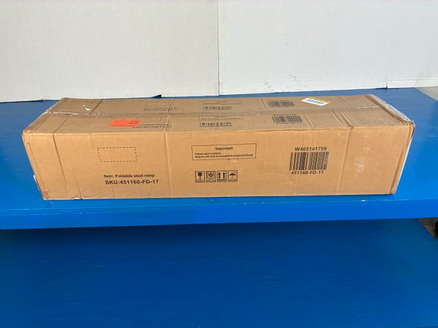 Image for Pack of 2 Folding Loading Ramp, 950 lbs. Max Folding Ramp for Moto and Bike Access Ramp