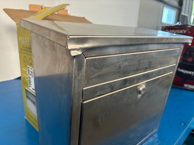 Image for Architectural Mailboxes Maya Stainless Steel Wall Mount Silver Mailbox