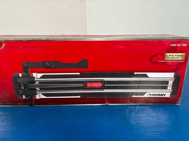 Image for Husky 28 in. Tile Cutter with Tungsten Carbide Blade and Adjustable Gauge