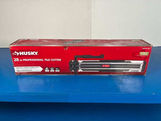 Image for Husky 28 in. Tile Cutter with Tungsten Carbide Blade and Adjustable Gauge