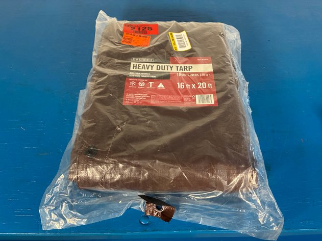 Image for Everbilt 16 ft. x 20 ft. Brown and Silver Heavy Duty Tarp