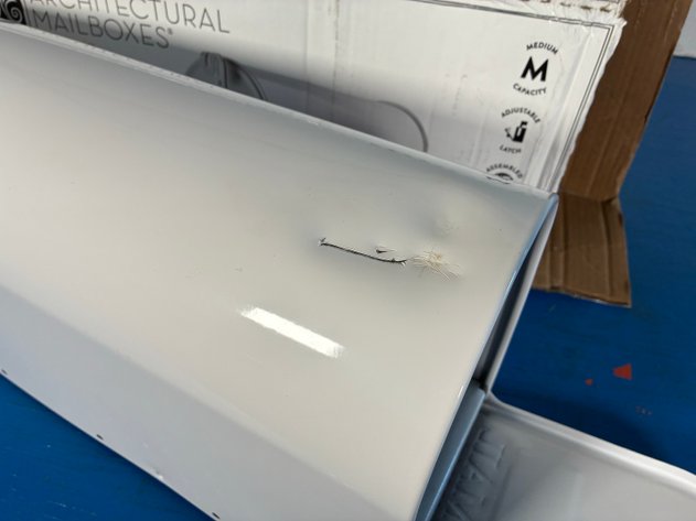 Image for Architectural Mailboxes Elite White, Medium, Steel, Post Mount Mailbox