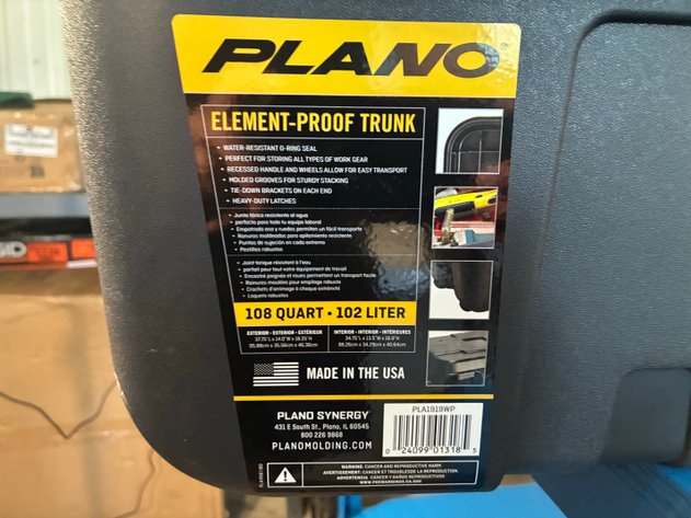 Image for Plano 27 Gal. Waterproof Storage Box In Black