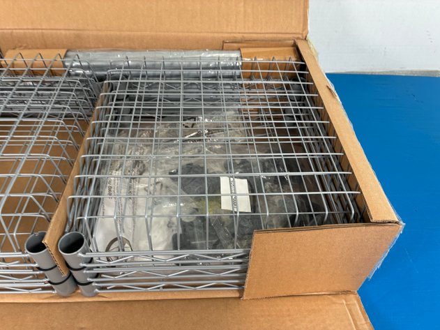 Image for FCH 6-tier Modern Silver Kitchen Wire Storage Shelf