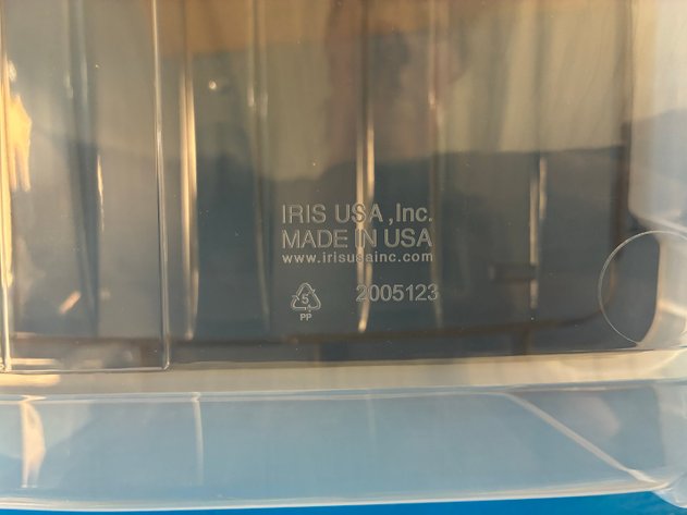 Image for (8) IRIS USA, Inc. 3 Gallon Stack & Pull Clear Storage Box, Lid Gray