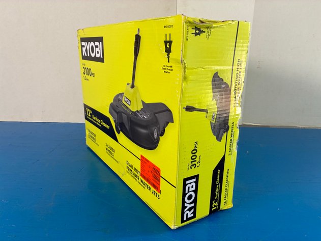 Image for Ryobi 12 In. 3100 PSI Electric Pressure Washer Surface Cleaner With Caster Wheels