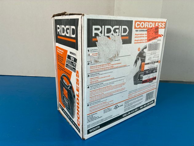 Image for Ridgid WD0319 3 Gal. 18V Cordless Handheld Wet Dry Vac
