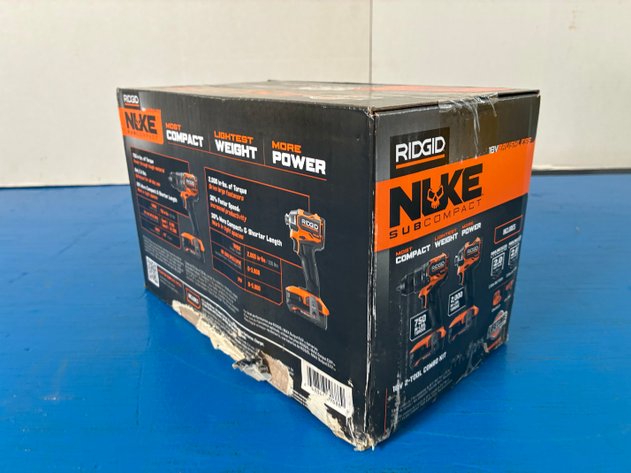 Image for Ridgid 18V NUKE SubCompact Brushless Cordless 2-Tool Combo Kit with Drill/Driver, Impact Driver, (2) Batteries & Charger