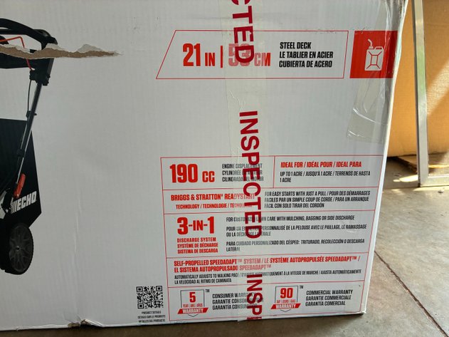 Image for Echo 21 Inch 190 CC Gas-Powered Self-Propelled Lawn Mower