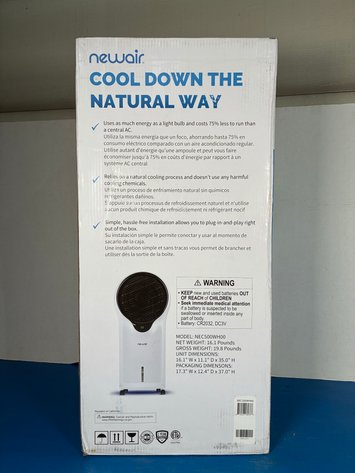 Image for NewAir 500 CFM Evaporative Oscillating Cooler - White