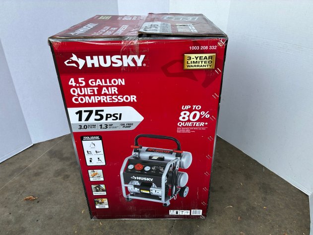 Image for 4.5 Gal. 175 PSI Portable Electric Twin Stack Jobsite Air Compressor