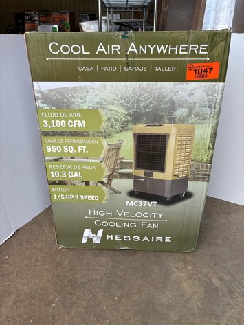 Image for Hessaire 3,100 CFM 3-Speed Portable Evaporative Cooler (Swamp Cooler) For 950 Sq. Ft
