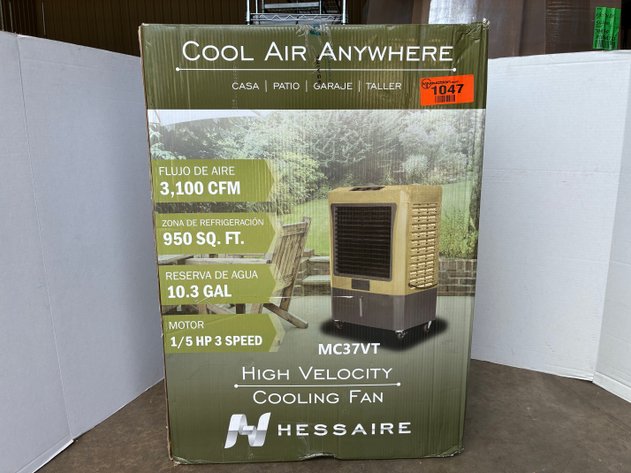 Image for Hessaire 3,100 CFM 3-Speed Portable Evaporative Cooler (Swamp Cooler) For 950 Sq. Ft