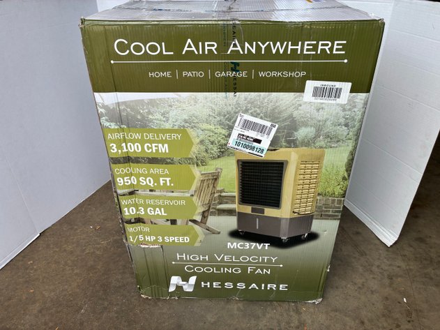 Image for Hessaire 3,100 CFM 3-Speed Portable Evaporative Cooler (Swamp Cooler) For 950 Sq. Ft