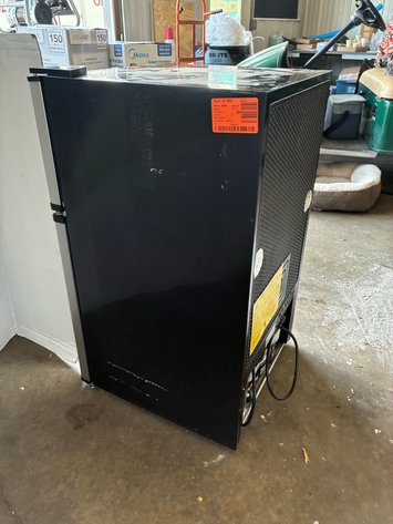 Image for Vissani 3.1 cu. ft. Mini Refrigerator in Stainless Look with 2-Doors, Glass Shelves, and Energy Efficiency