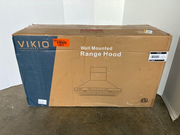 Image for VIKIO 36 in. 900 CFM Wall Mount Ducted Range Hood in Stainless Steel with LED Lights, Filters