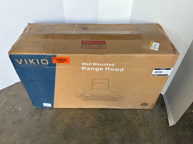 Image for VIKIO 36 in. 900 CFM Wall Mount Ducted Range Hood in Stainless Steel with LED Lights, Filters