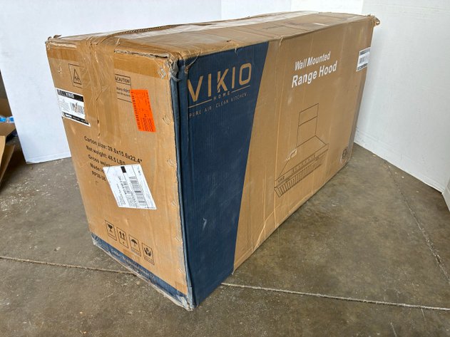 Image for VIKIO 36 in. 900 CFM Wall Mount Ducted Range Hood in Stainless Steel with LED Lights, Filters