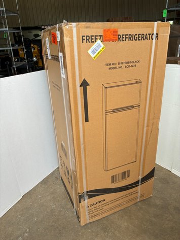 Image for 18.31 in. 4.5 Cu. Ft Mini Fridge with Freezer and Adjustable Removable Glass Shelves with Reversible Door in Black