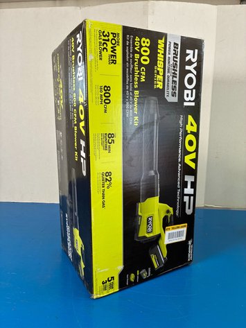 Image for RYOBI Tools 40V HP Brushless 800 CFM WHISPER SERIES Blower Kit