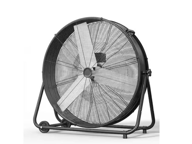 Image for Industrial Fan Model FT-36 - 36 in. 3 Fan Speeds Drum Fan in Black with Adjustable Head