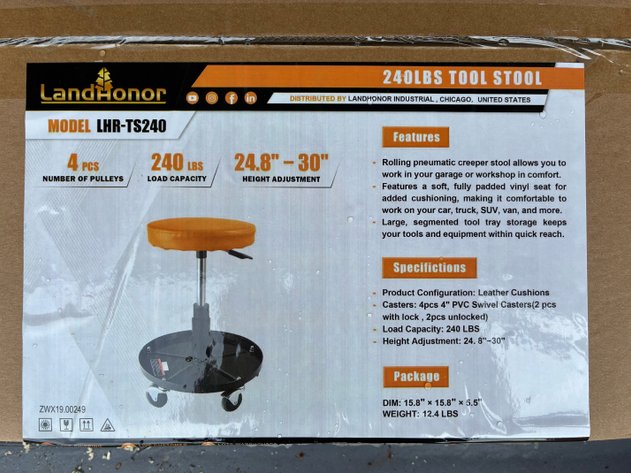 Image for Adjustable Shop Stool