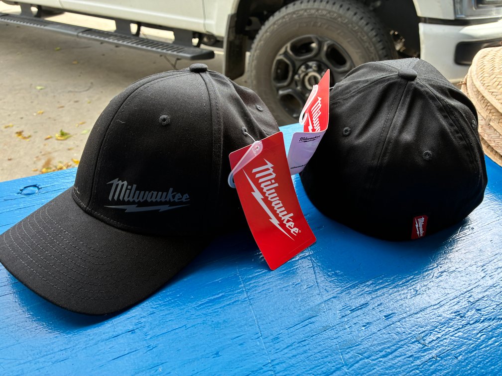 Milwaukee FlexFit Black Fitted Hat, L/XL