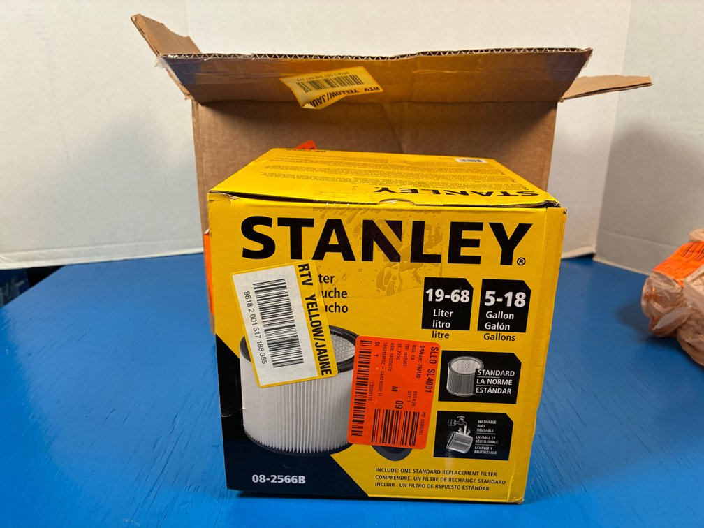 Stanley Cartridge Filter For Wet/Dry Vacuum and RIDGID 1-1/4 in. VT1434 Car Cleaning Accessory Kit Shop Vacuum Attachments for RIDGID Wet Dry Vacs Hoses and Wands