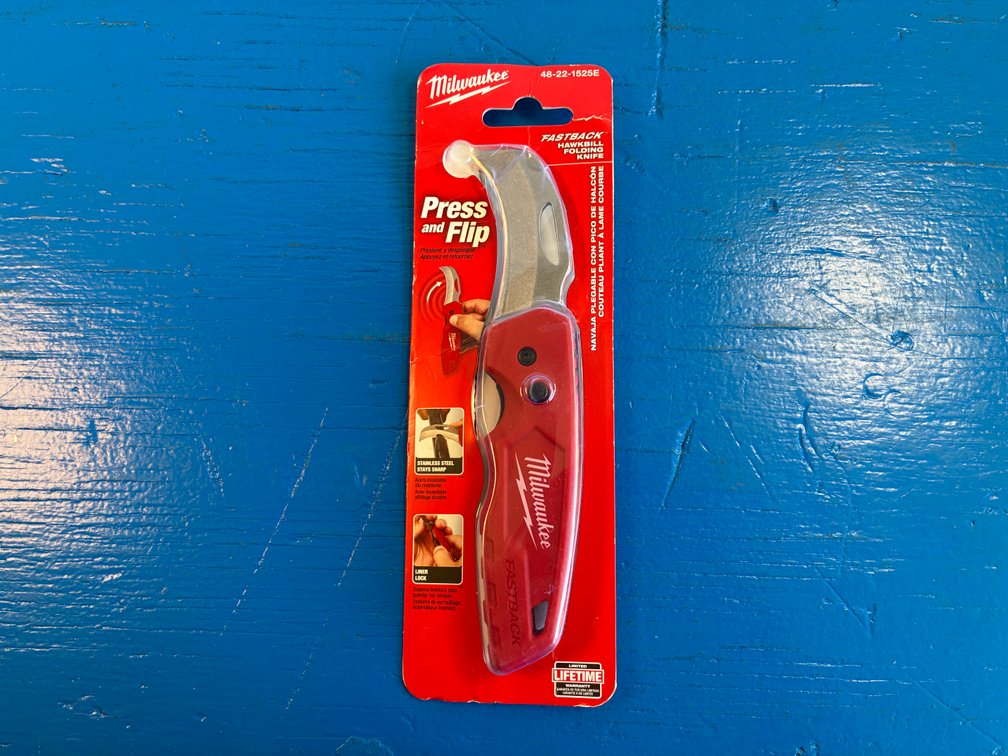 Milwaukee Tool 48-22-1525E Fastback Hawkbill Folding Knife