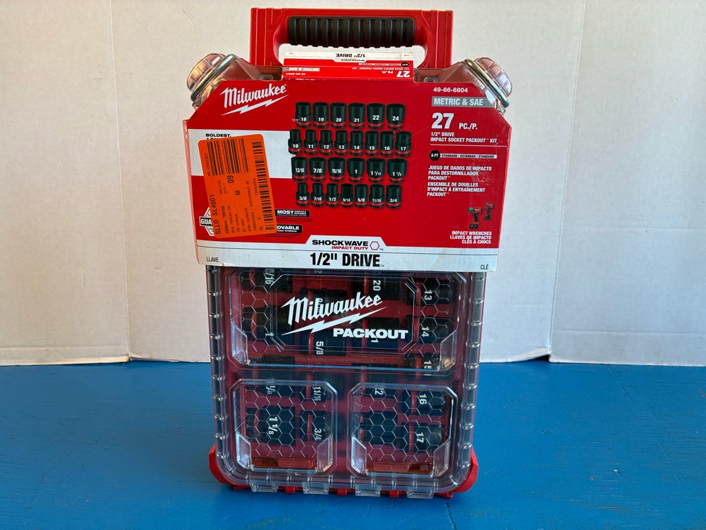 Milwaukee SHOCKWAVE Impact Duty Socket 1/2" Dr. 27Pc MM PACKOUT Set