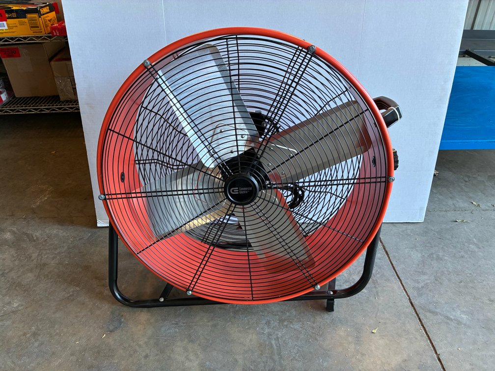 Commercial Electric 24 in. 2-Speed Heavy Duty Tilt Drum Fan